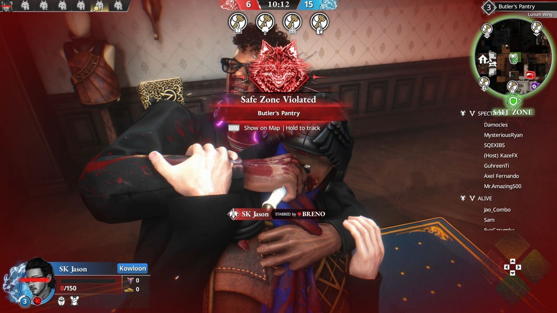 The end can come at any time; even in a Safe Zone (Image via Square Enix)